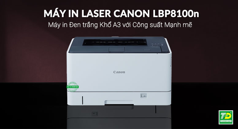 Máy in laser trắng đen Canon LBP8100n